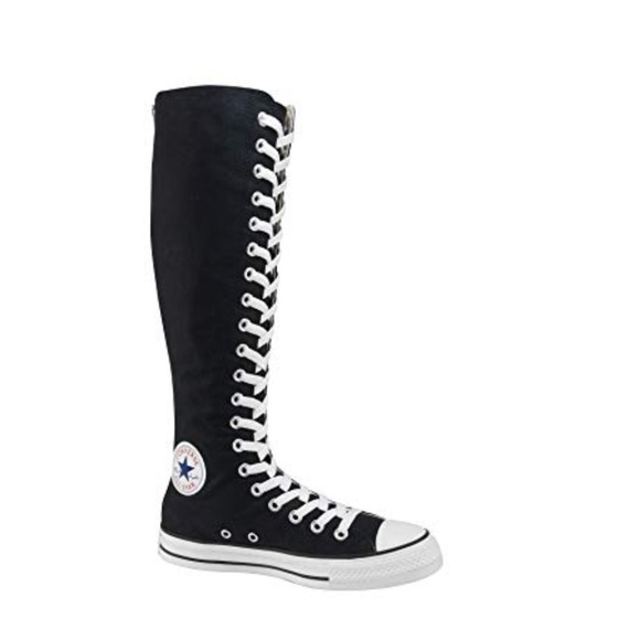knee high lace up converse